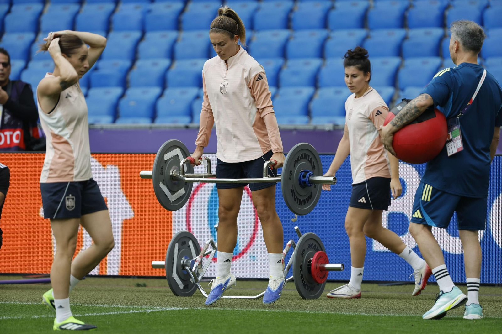 Las fotos de España antes de la final de la Eurocopa femenina