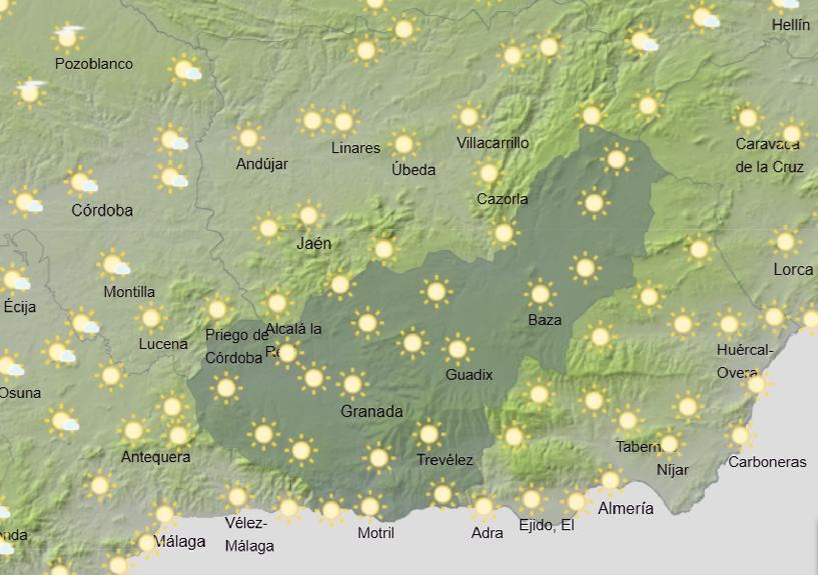 Tiempo en Granada | El calor no cesa en la provincia durante este jueves