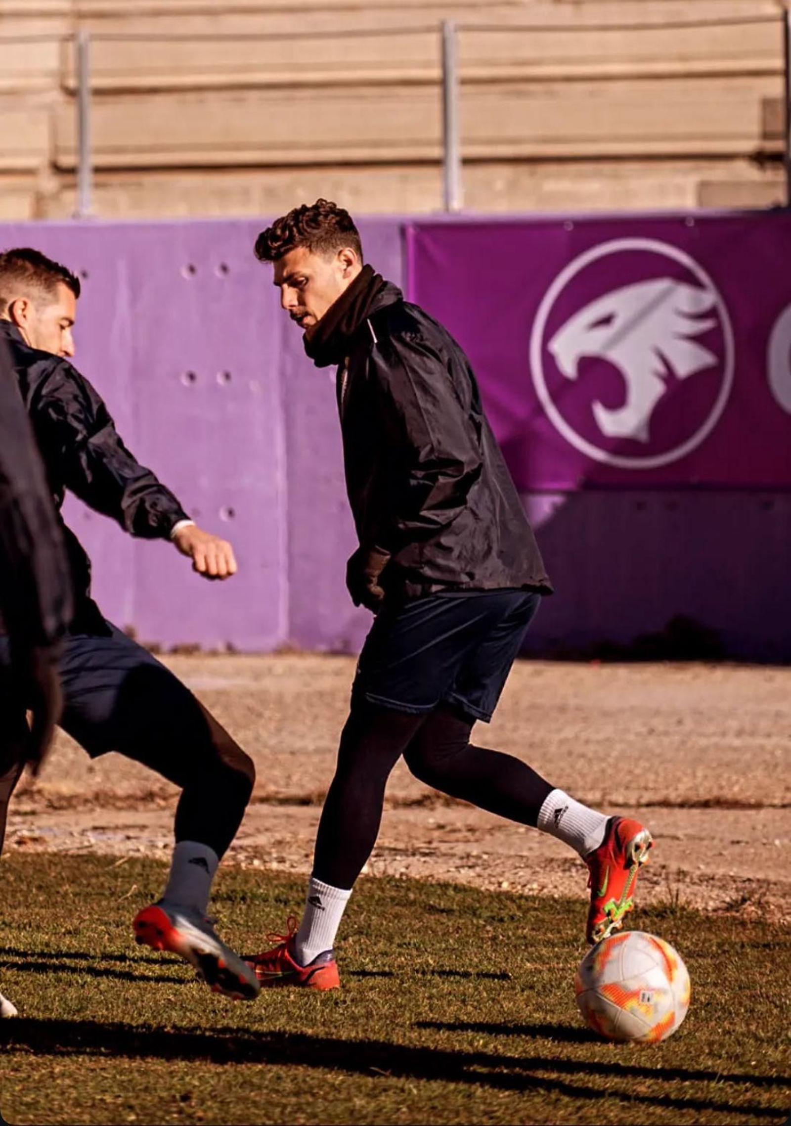 David Ordóñez, en un entrenamiento con el conjunto lagarto.