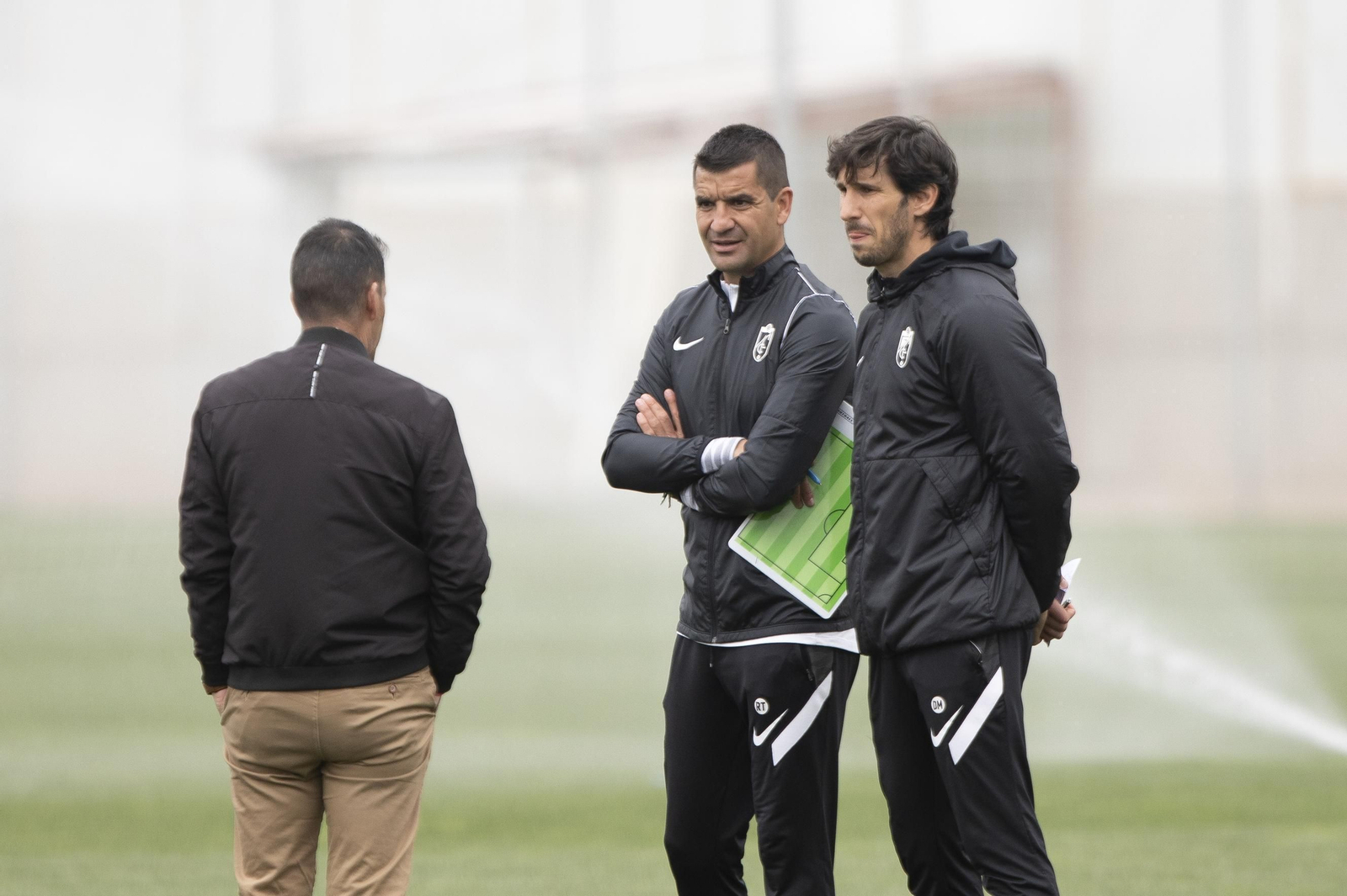 Rubén Torrecilla, junto a Diego Mainz y Paco Morales.