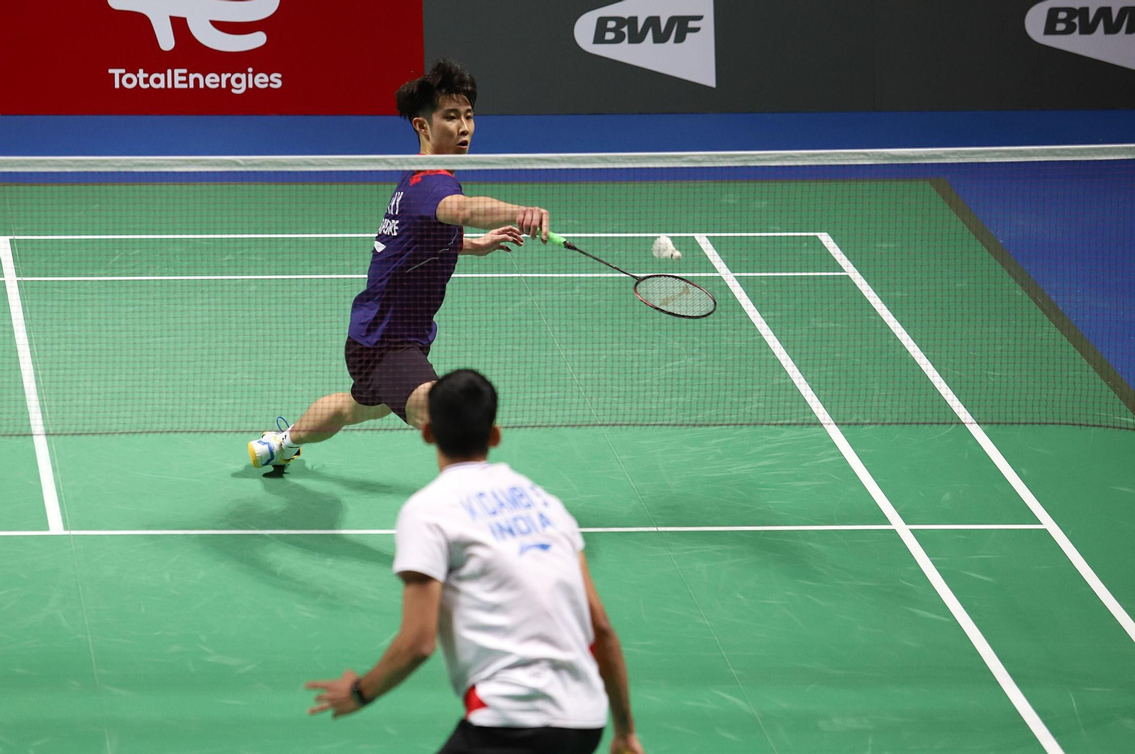 Huelva 2021: final masculina KIDAMBI Srikanth-LOH Kean Yew. Mundial de Bádminton Huelva´21