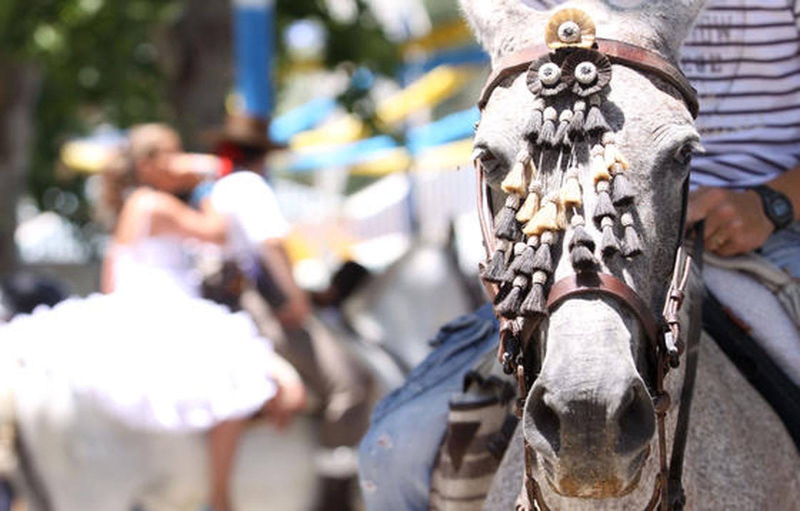 Los algecireños viven intensamente la jornada del sábado en la Feria. 

Foto: Vanessa Perez