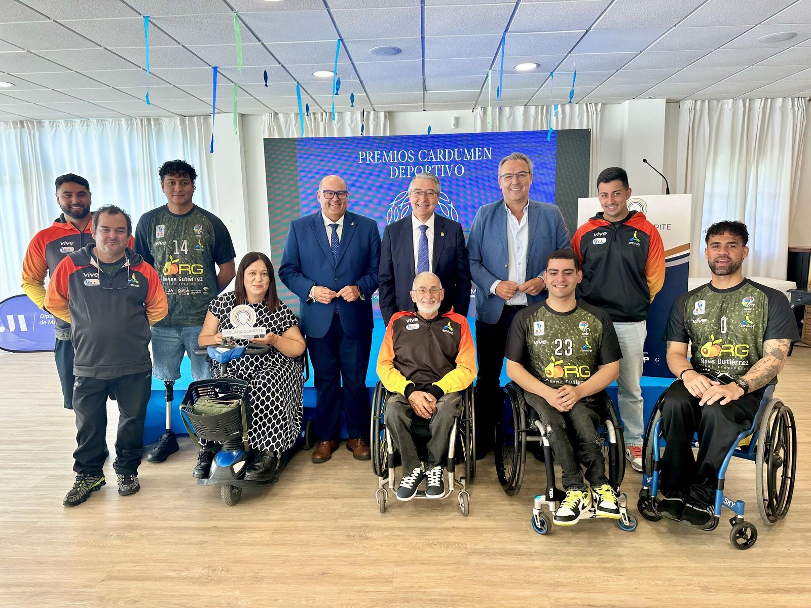 La Diputación reconoce a CAB Estepona, AMIVEL, Juventud Torremolinos CF, Ciclista Al-Ándalus y al Unicaja en la I edición de los Premios Cardumen Deportivo
