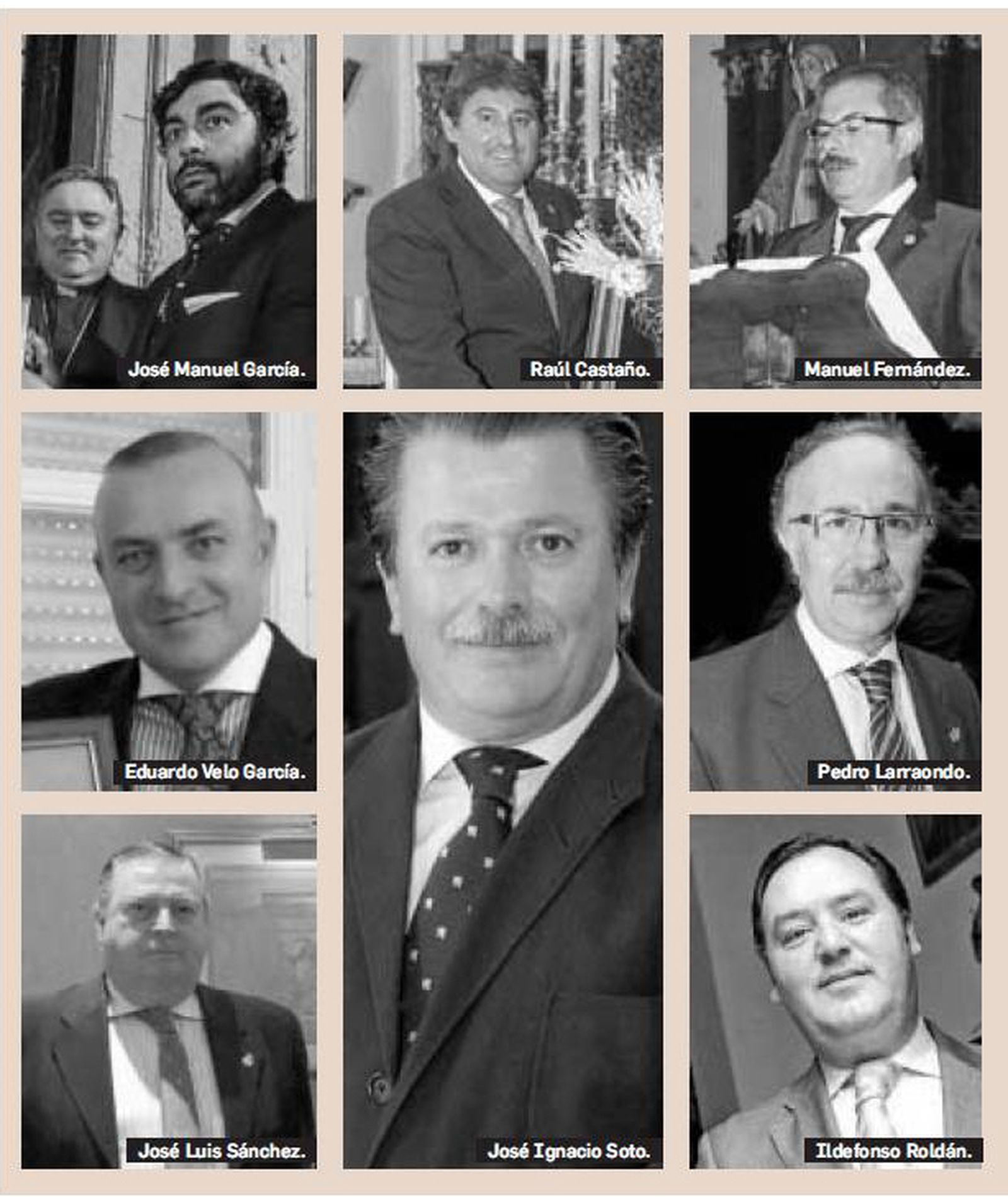 Todos los nombres llamados a presidir  el consejo de cofradías.