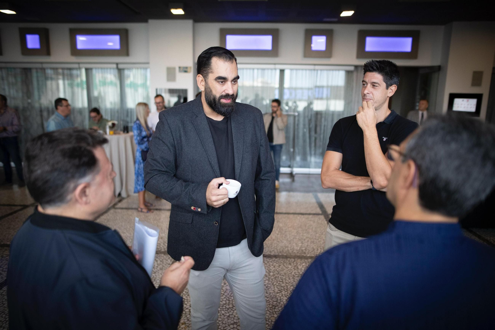 Ramón Díaz, durante el encuentro con los medios de este lunes