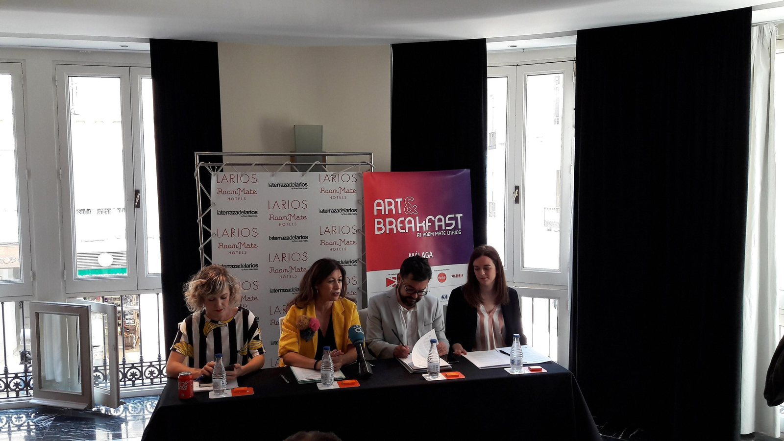 Verónica Ruth Frías, Gemma del Corral, José Antonio Mondragón y Mª Carmen Navarro, ayer, en la rueda de prensa.
