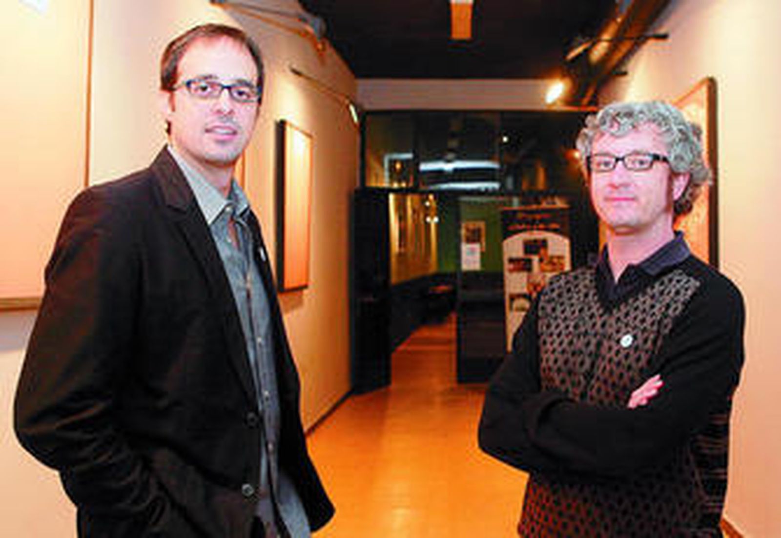 Elías Sevillano y Ángel López, en las instalaciones de la Sala Cero.