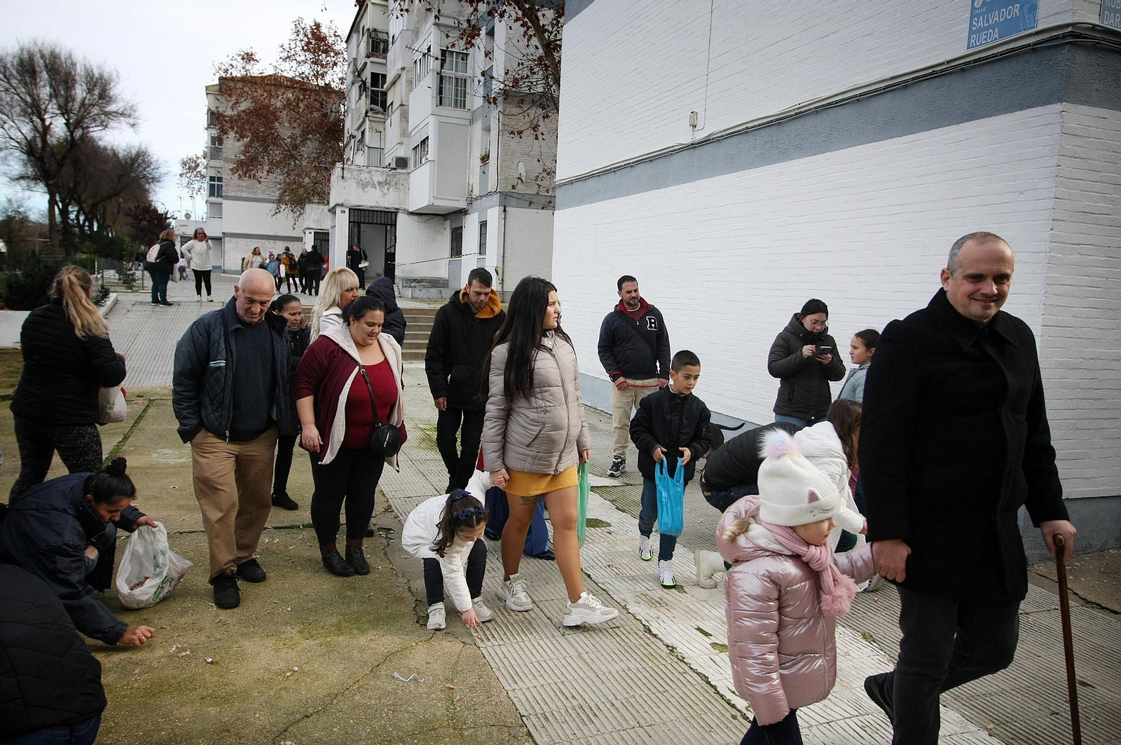 Imágenes de los Reyes Magos en la barriada de la Hispanidad