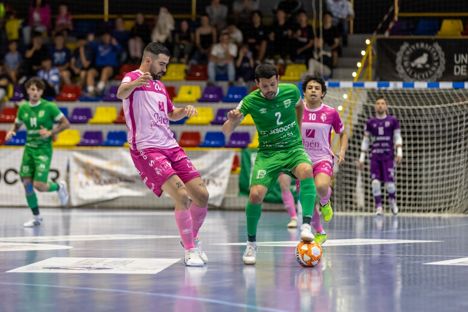 Instante del partido de ida.