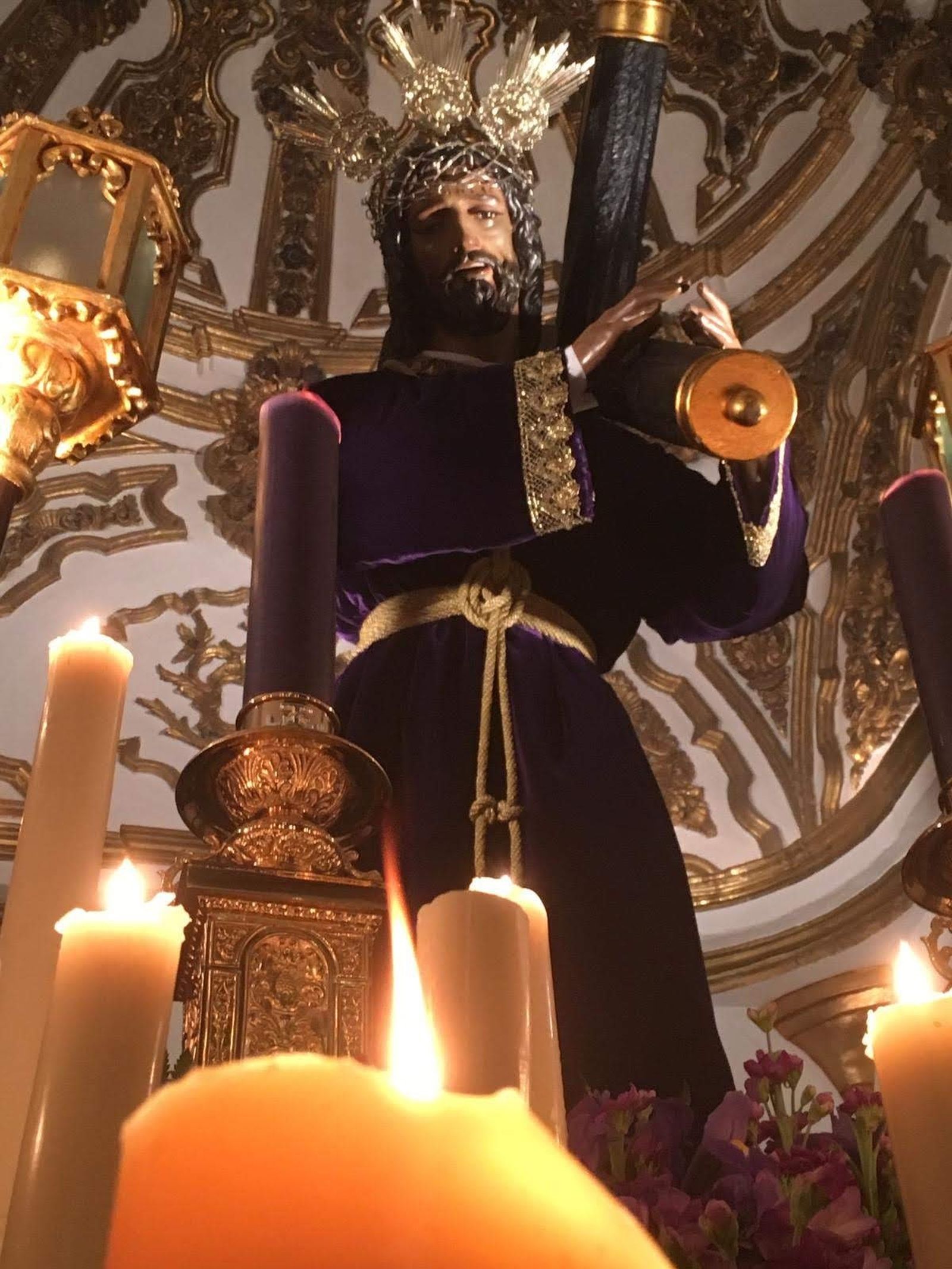 El Nazareno de la hermandad de Los Negros de Setenil.