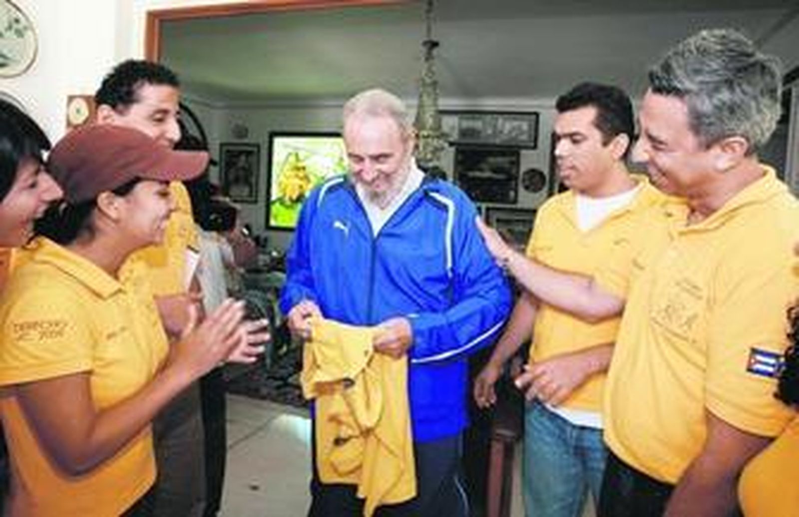 Castro recupera peso y el chándal