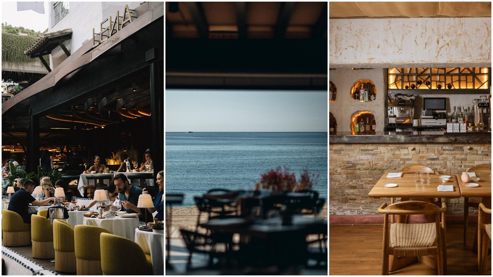 Los restaurantes Leña, La Milla y Candeal, todos en Marbella.