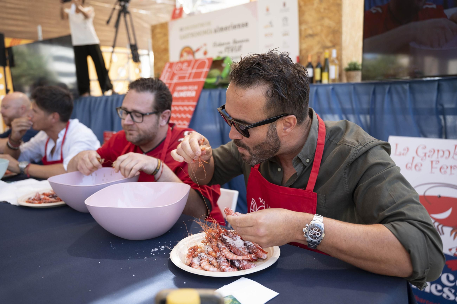 En imágenes: el I Concurso de Gamba Roja de la Feria de Almería