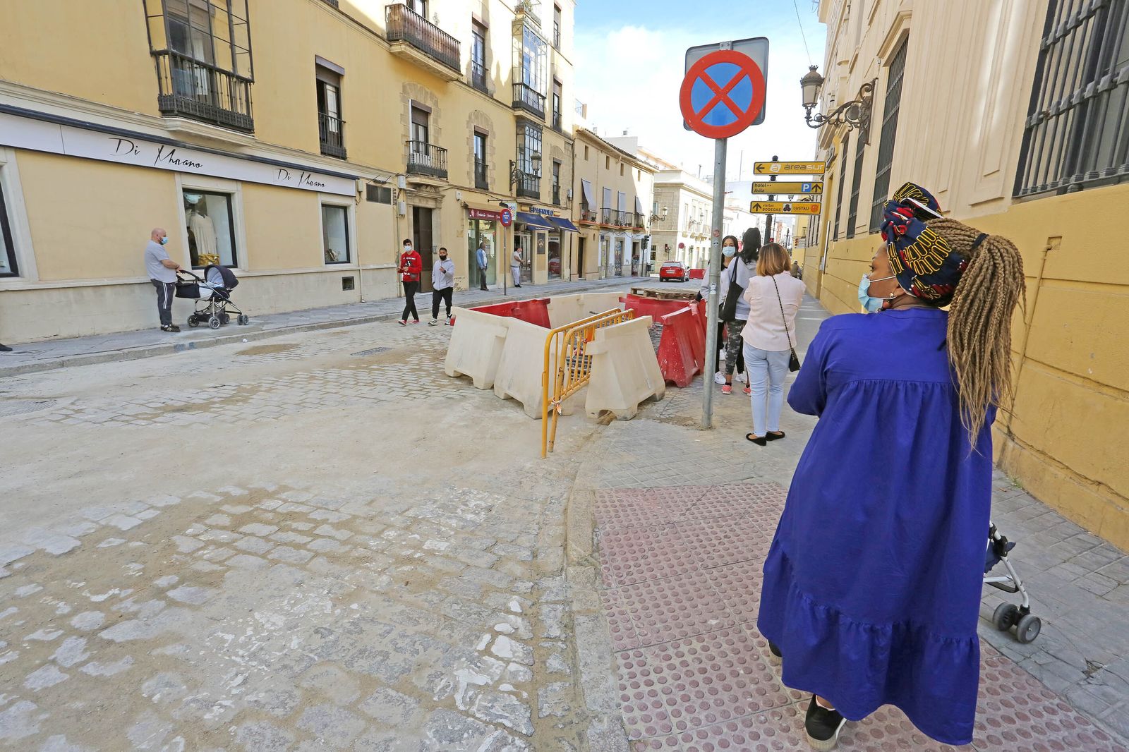 Parón en la obras de la  Calle Cerrón y Santa María y poda en Corredera