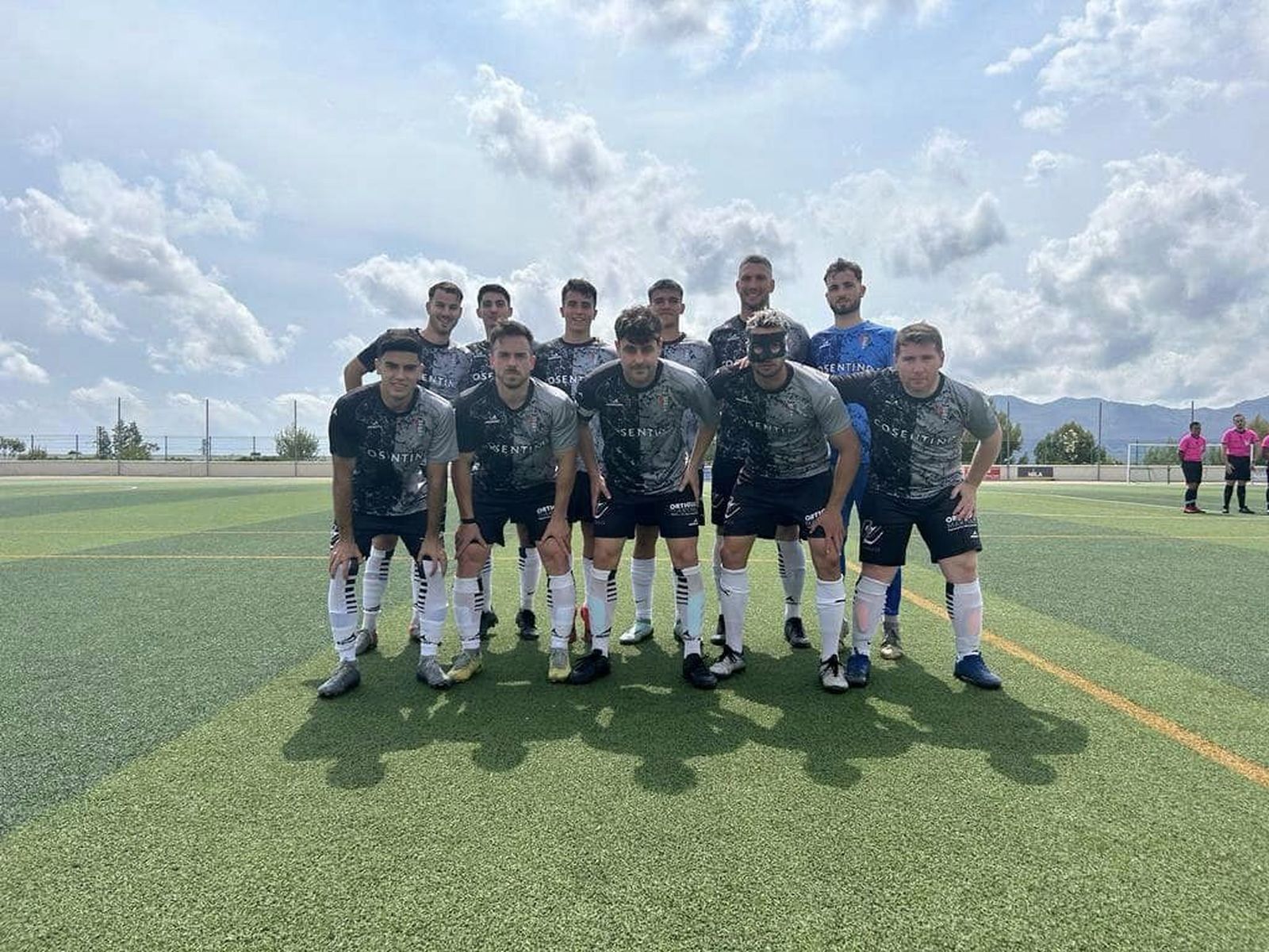 Once del Comarca del Mármol, uno de los finalistas, en un partido de esta temporada en Segunda Andaluza.