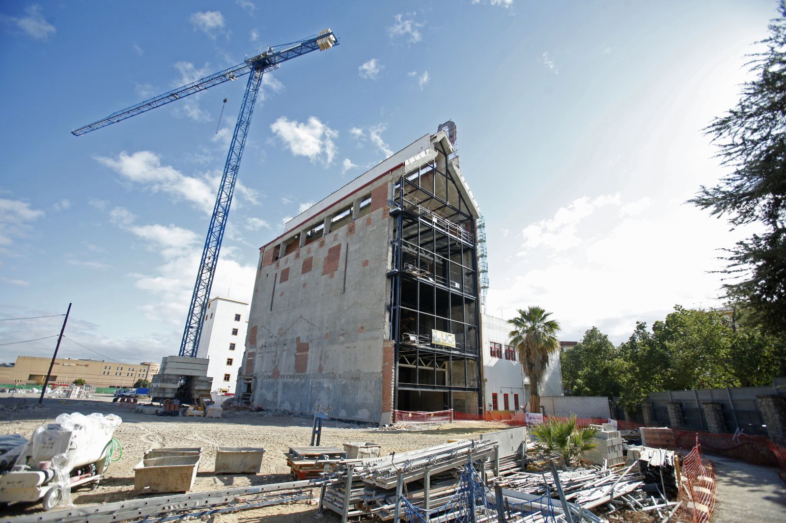 Obras en la "nueva" fábrica de Cruzcampo