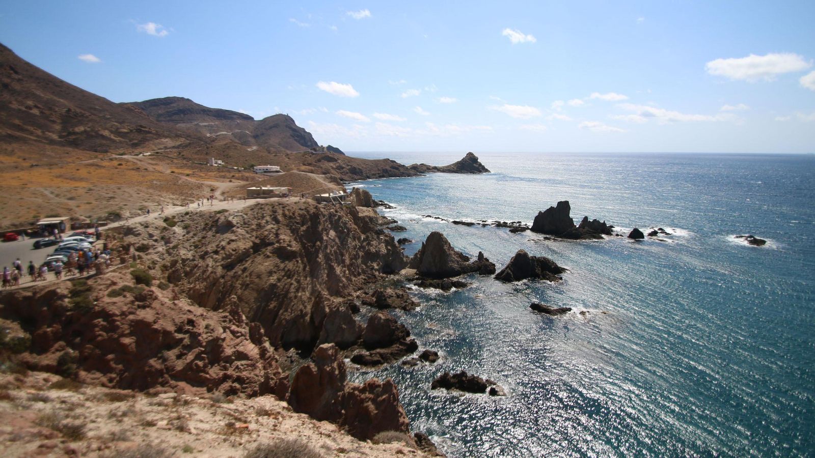 Vistas desde el faro de Cabo de Gata.