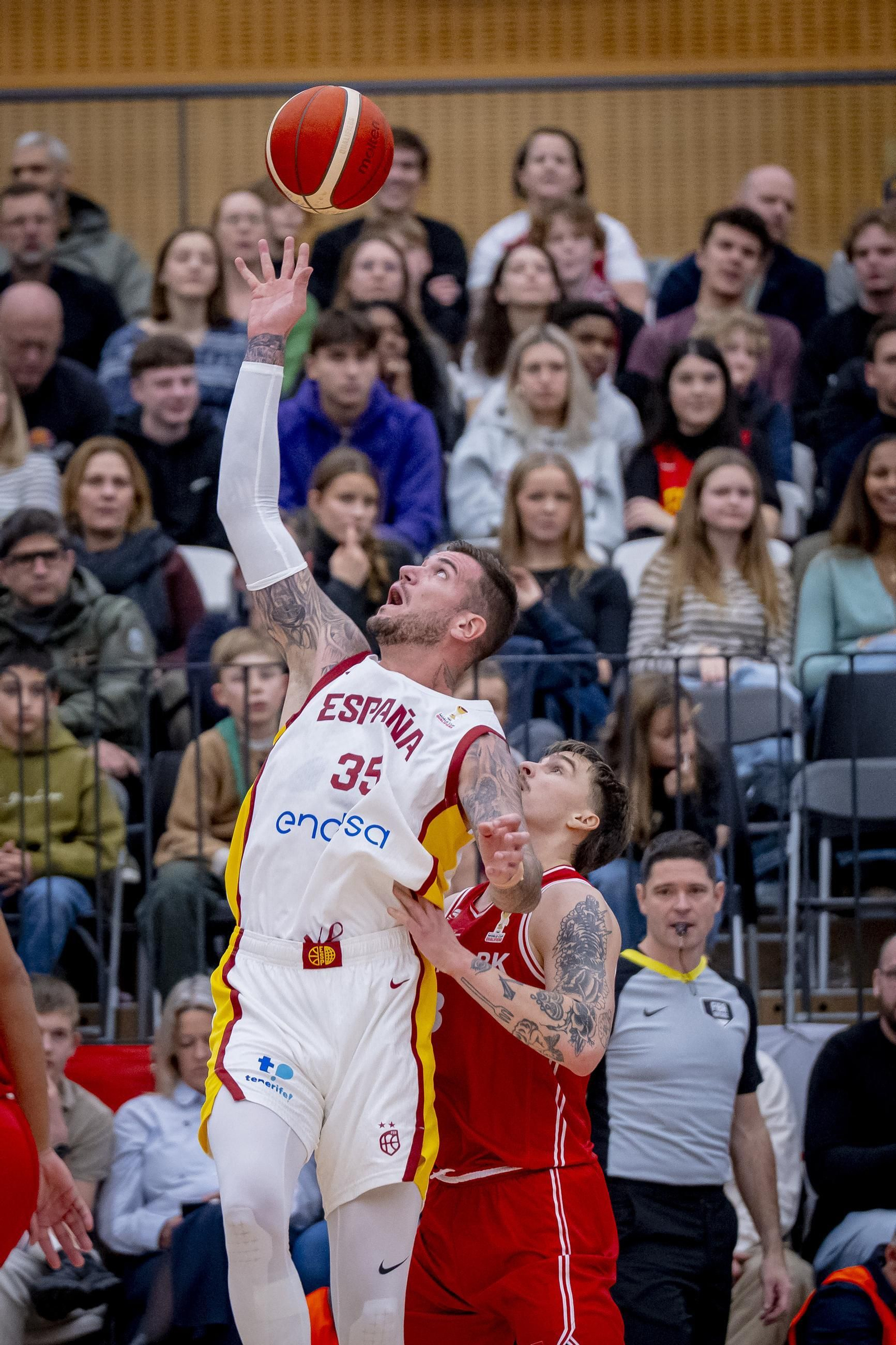 Las mejores fotos del Dinamarca-España de baloncesto