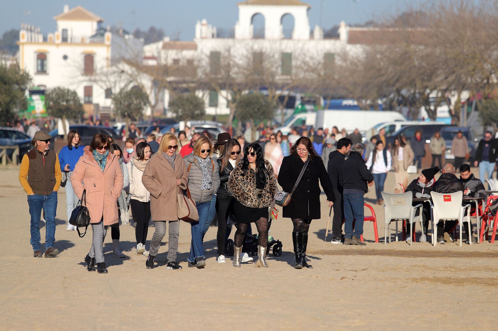 Imágenes del ambiente en la aldea del Rocío para celebrar la Candelaria