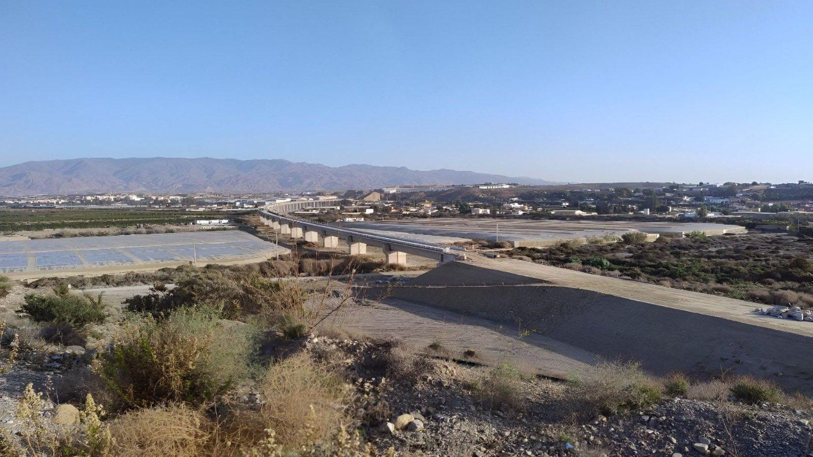 Avance de las obras del AVE entre Murcia y Almería.