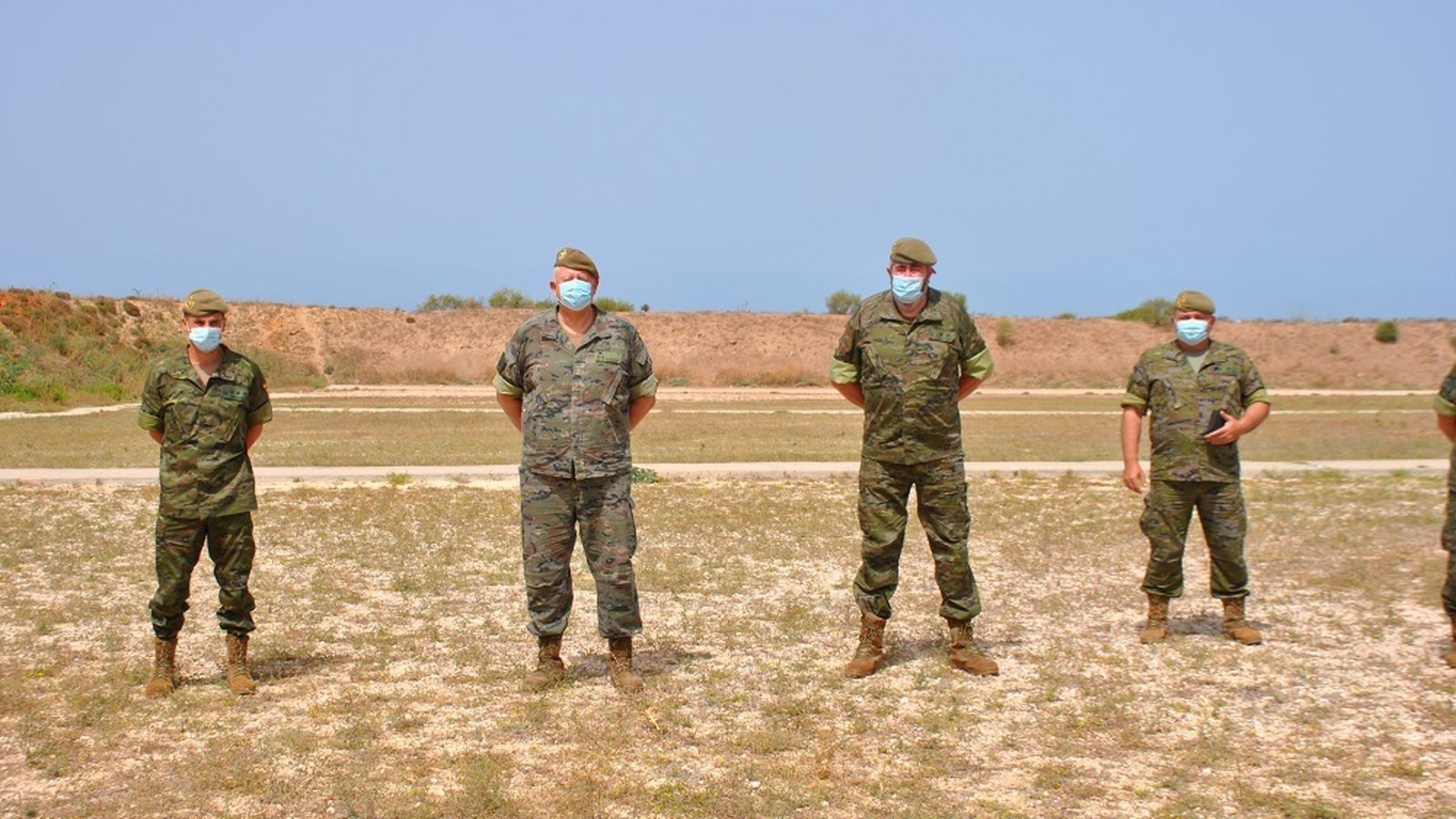 Visita al campo de tiro de Camposoto del Director de Enseñanza.