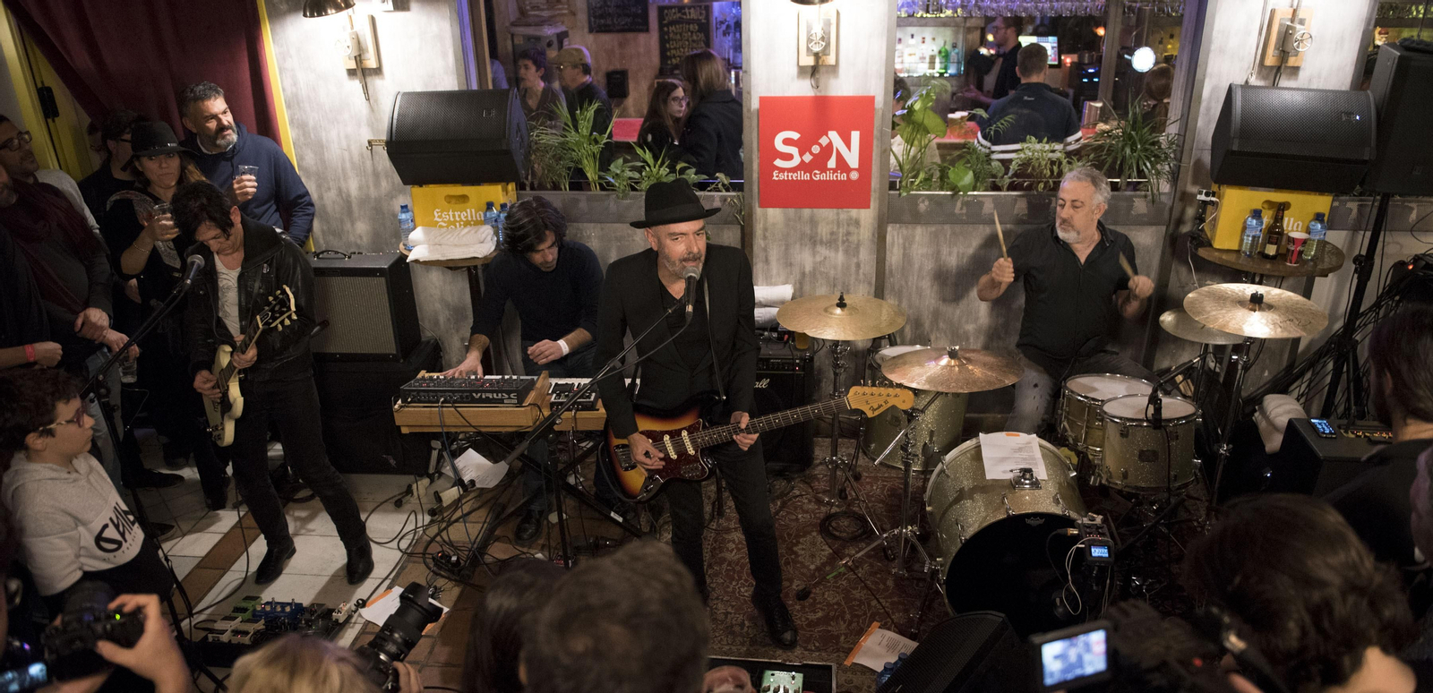 Antonio Arias con su grupo Lagartija Nick, en una imagen de archivo