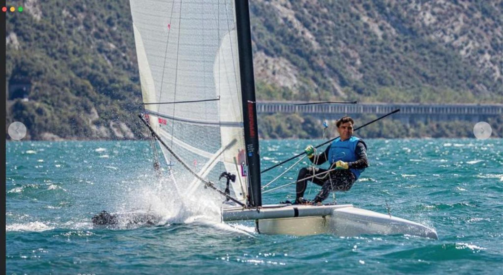 Una de las pruebas de la Copa de Andalucía de Catamarán