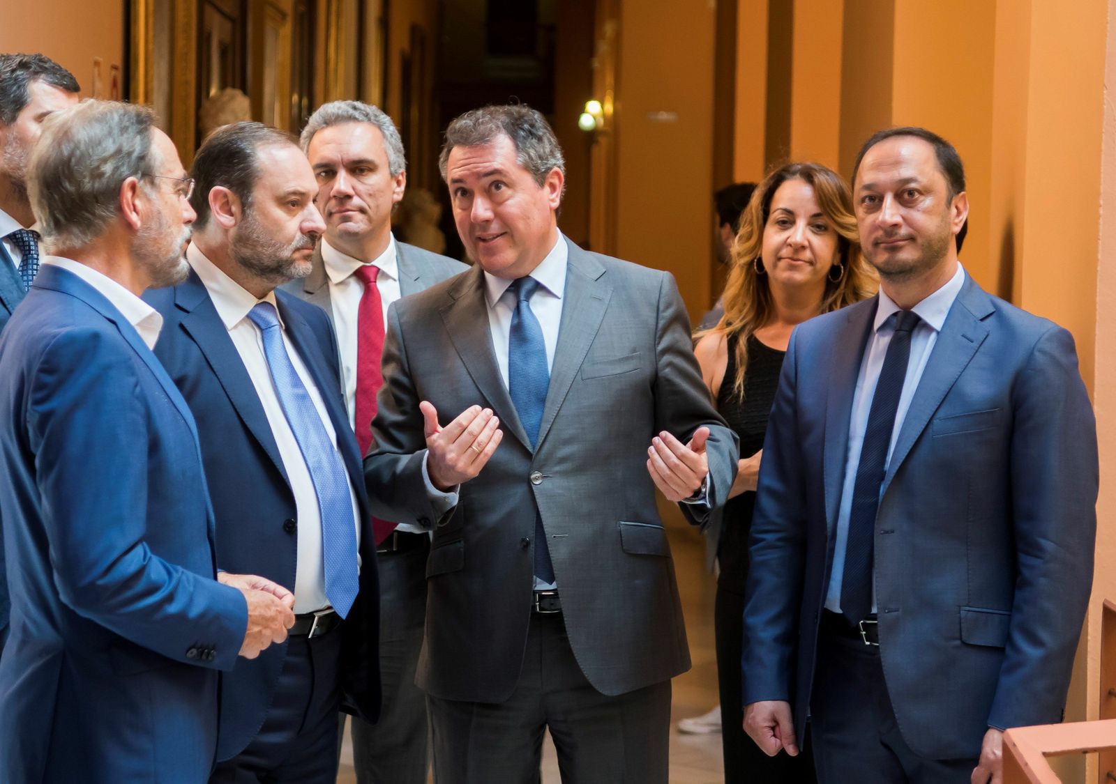 Ábalos con Espadas en el Ayuntamiento durante una reunión celebrada en julio de 2018