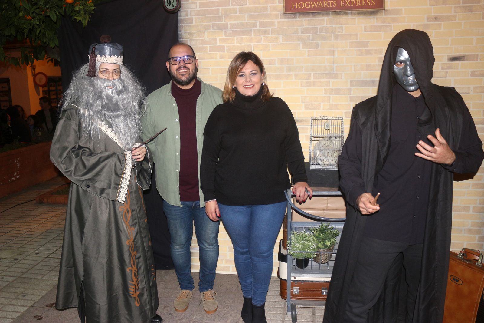 Las imágenes de la Escuela Hogwarts en la Plaza de la Iglesia