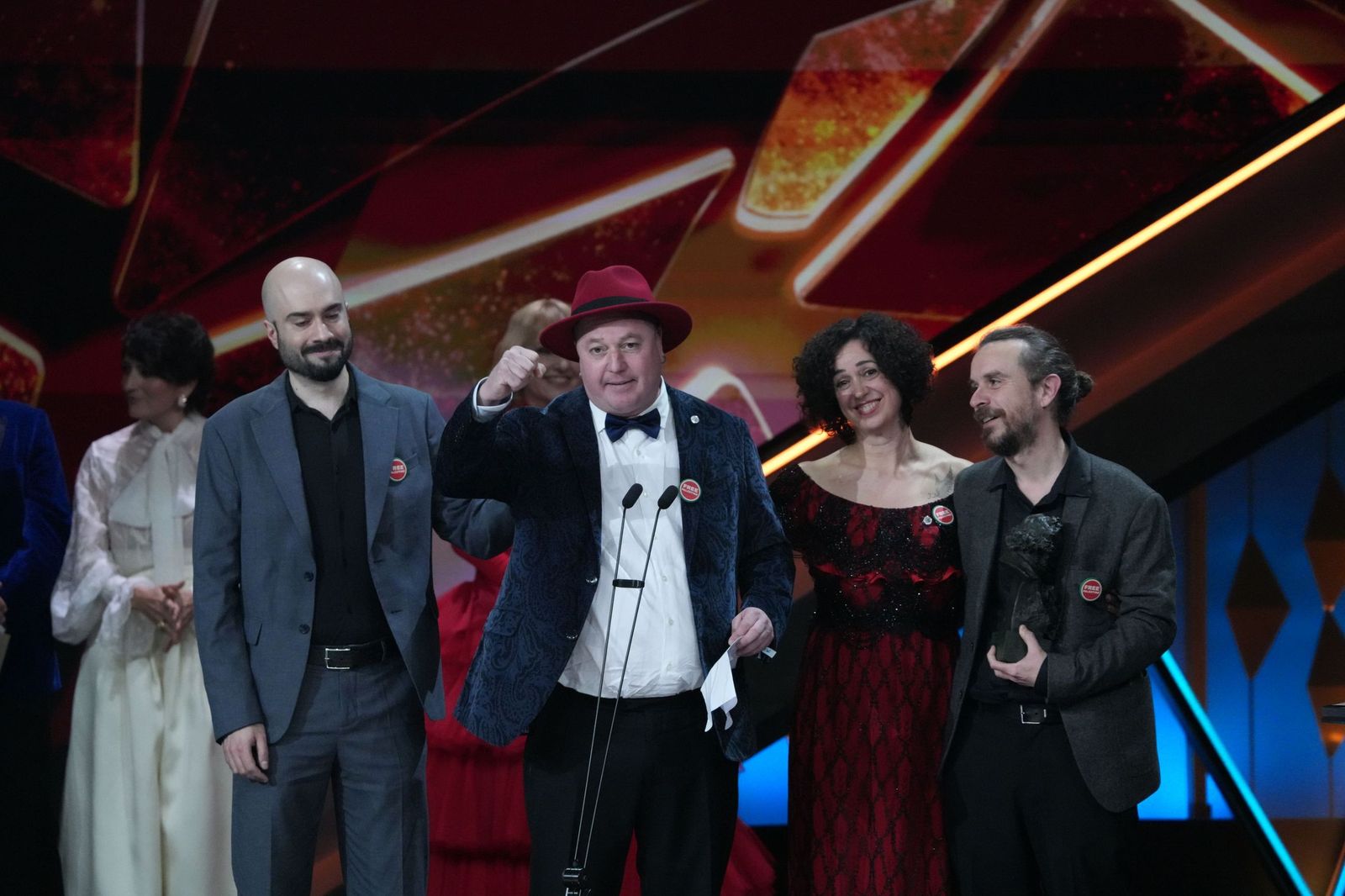 Álex Salu, Arturo Lacal, Mónica Gallego y Jordi Jiménez, recogen el Goya a mejor corto de Animación