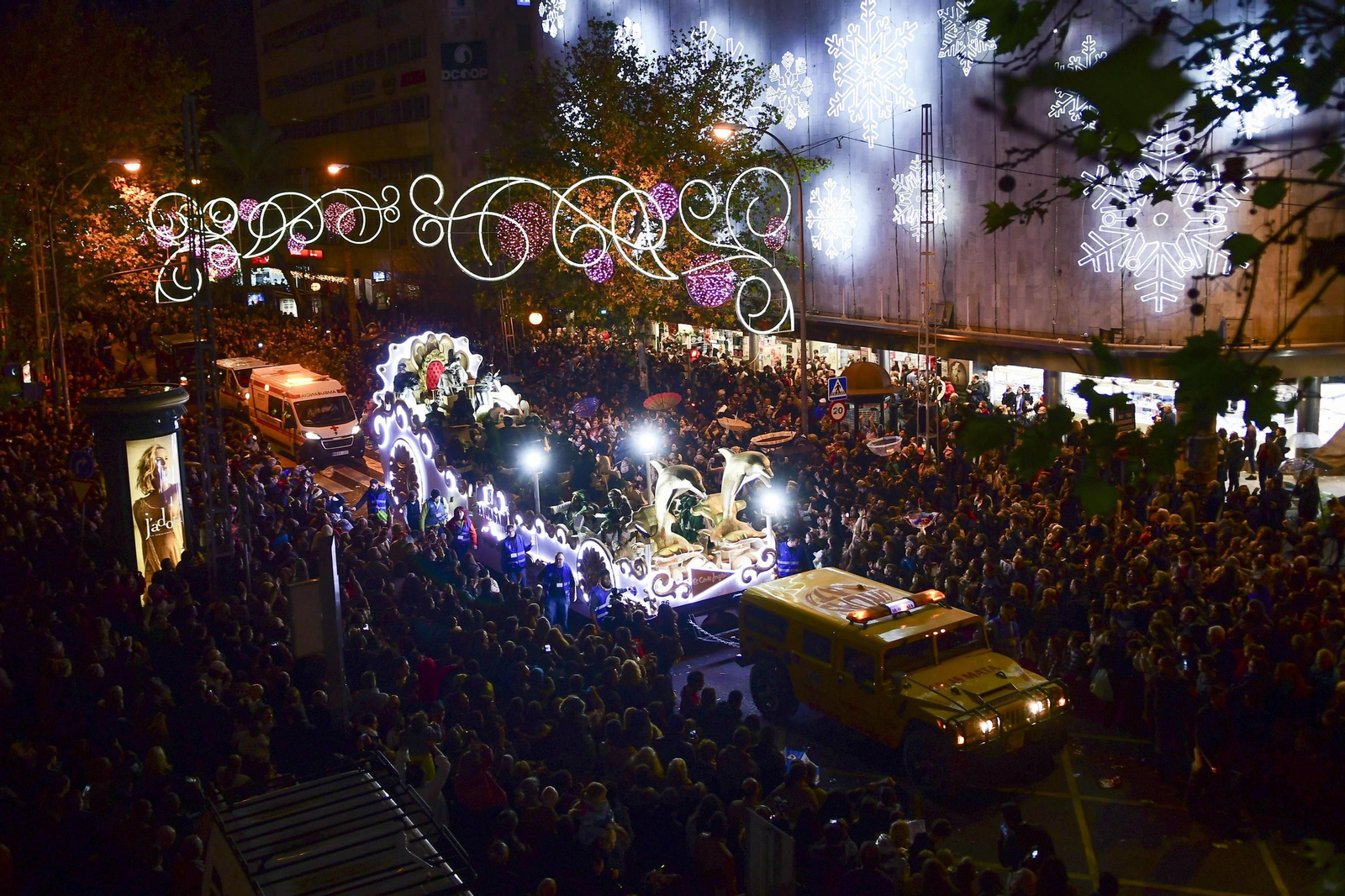Carroza del Rey Baltasar de la Cabalgata de 2018.