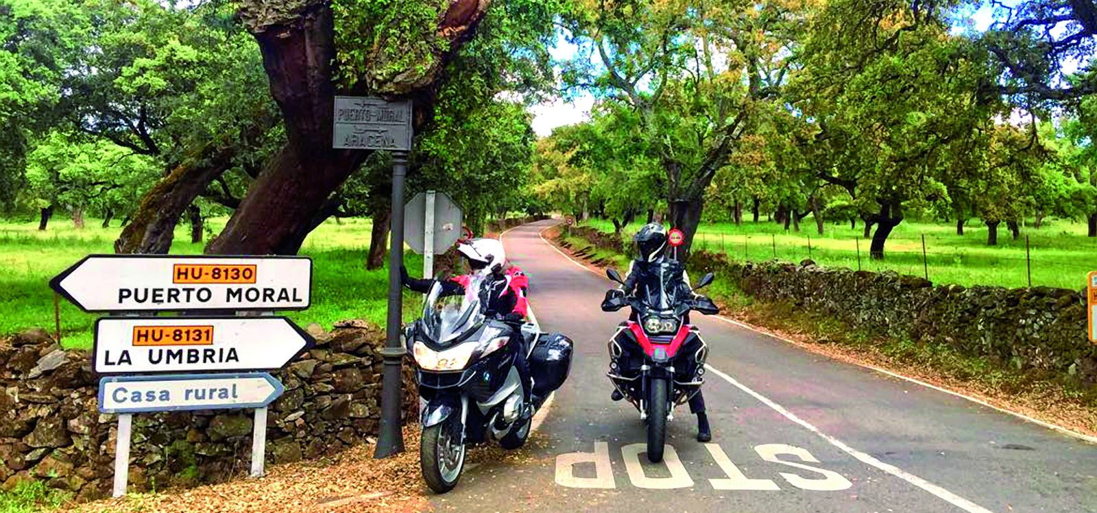 Más de 1.600 kilómetros en moto para recorrer la provincia de Huelva.