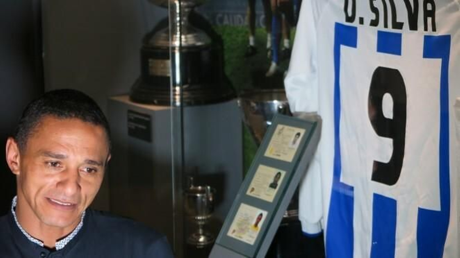 Darío Silva, en una visita a La Rosaleda.
