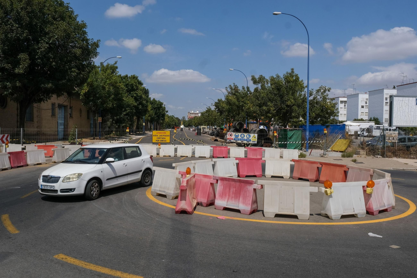 Estos son los cortes de tráfico por las obras de la avenida de las Razas