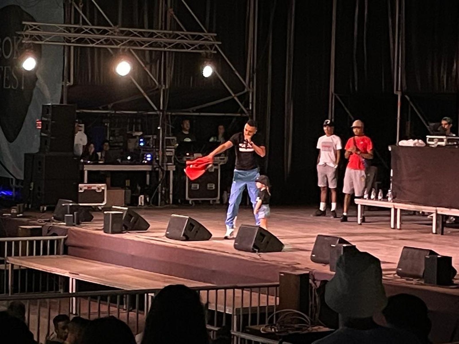 Morad, en la noche del viernes en el escenario de DSoko.