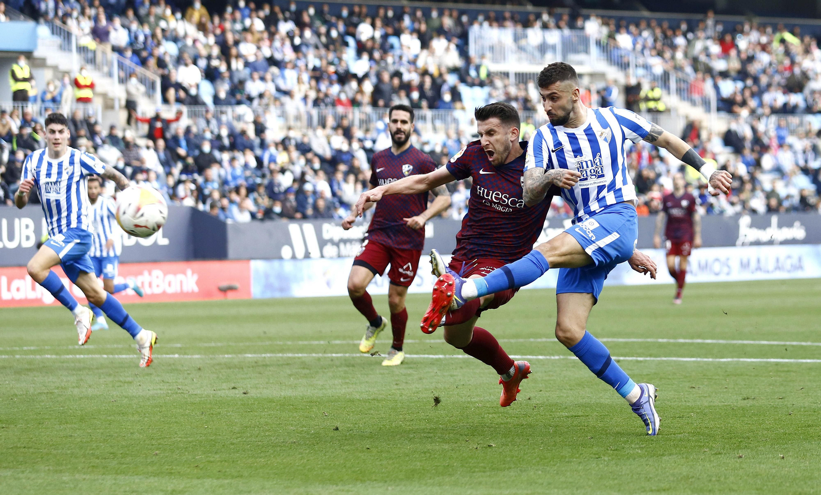 Las fotos del Málaga CF-Huesca