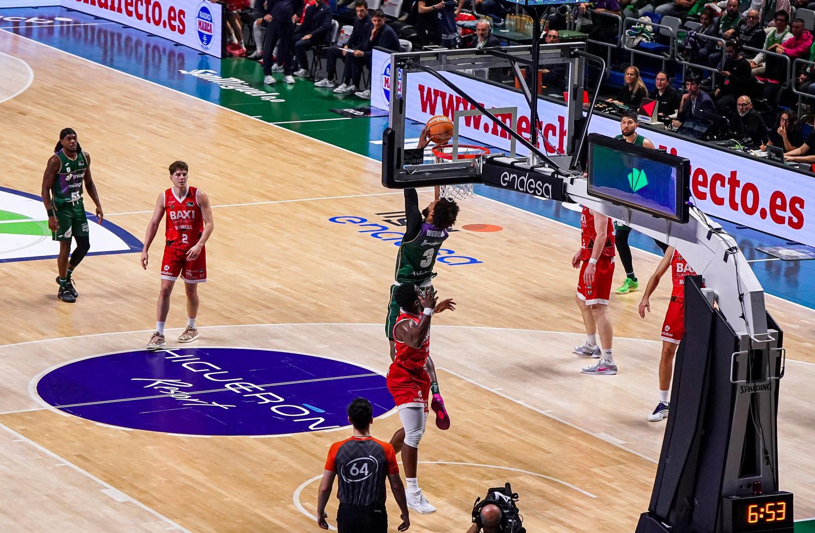 El Unicaja-Baxi Manresa, en fotos