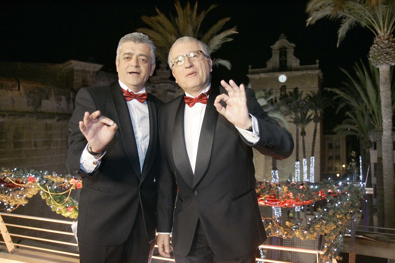 Modesto Barragán y Manolo Casal, en la campanadas de 2016