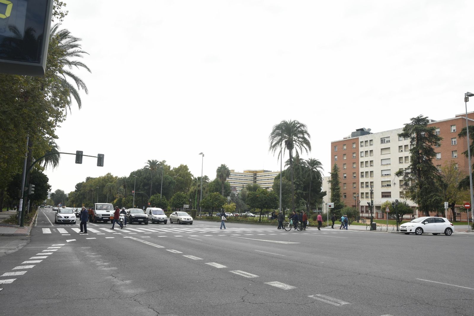 Foto panorámica de la ya avenida de Vallellano.