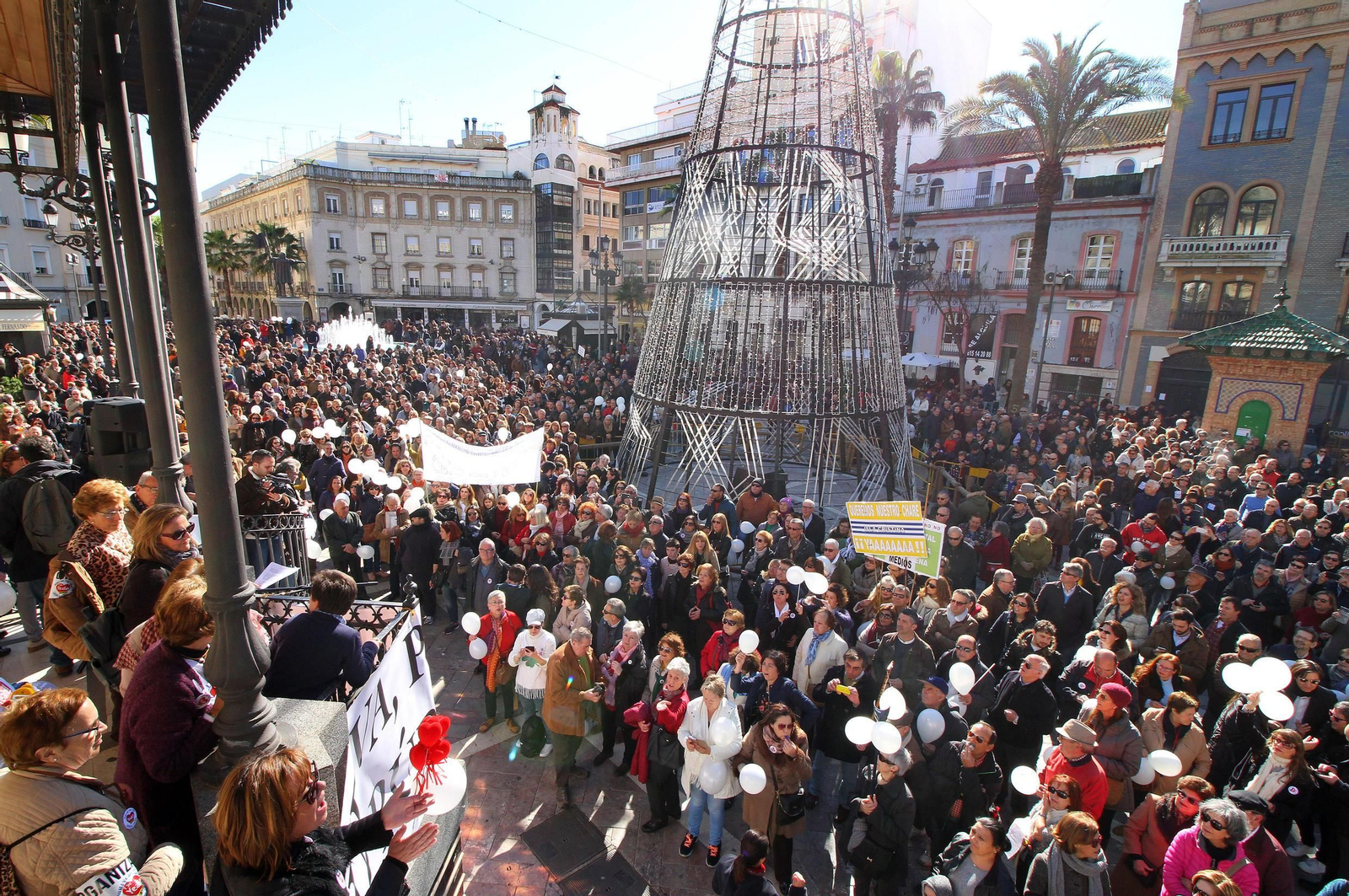 La marea blanca, en Huelva