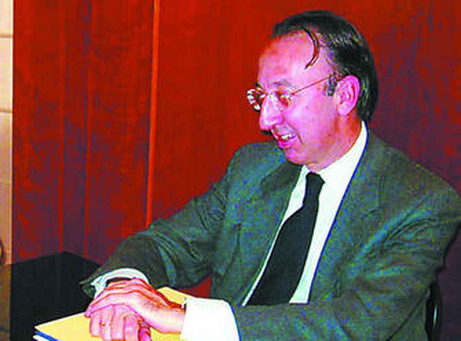Jorge Domecq, en el transcurso de un acto, en una foto de archivo.
