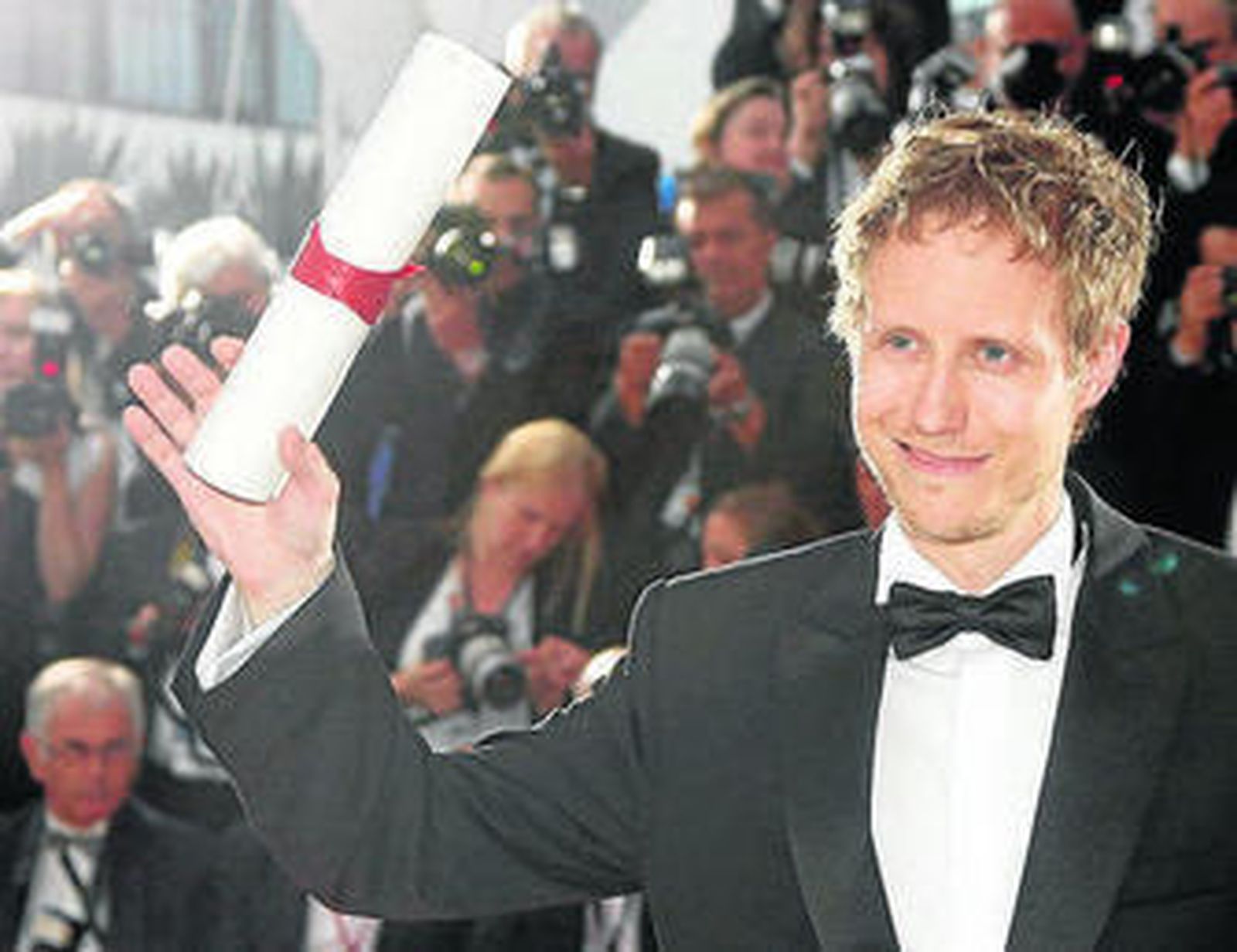 Jacques Audiard junto al intérprete ceilandés de su laureada 'Dheepan', Jesuthasan Antonythasan.