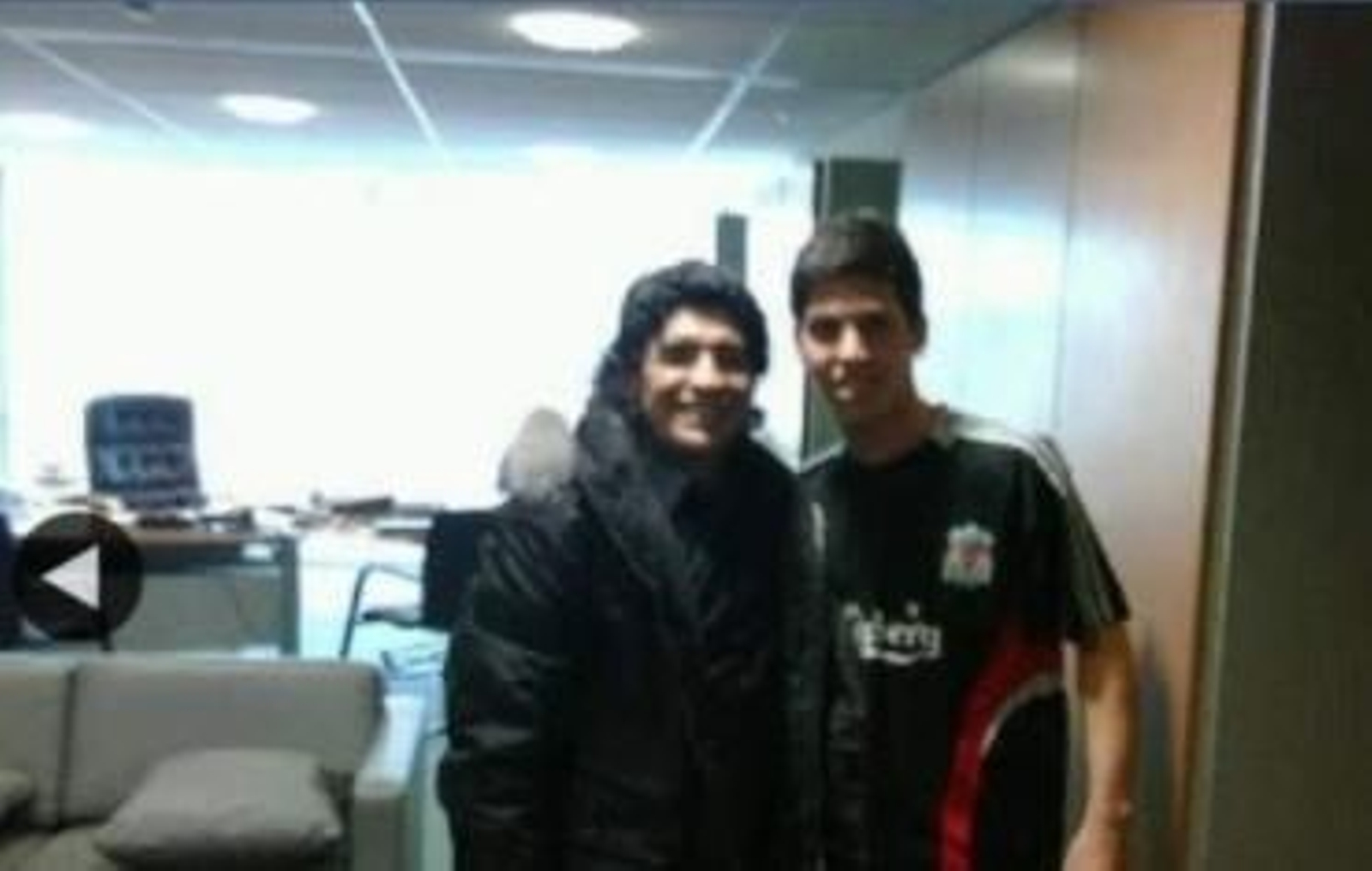 Maradona, con Dani Pacheco