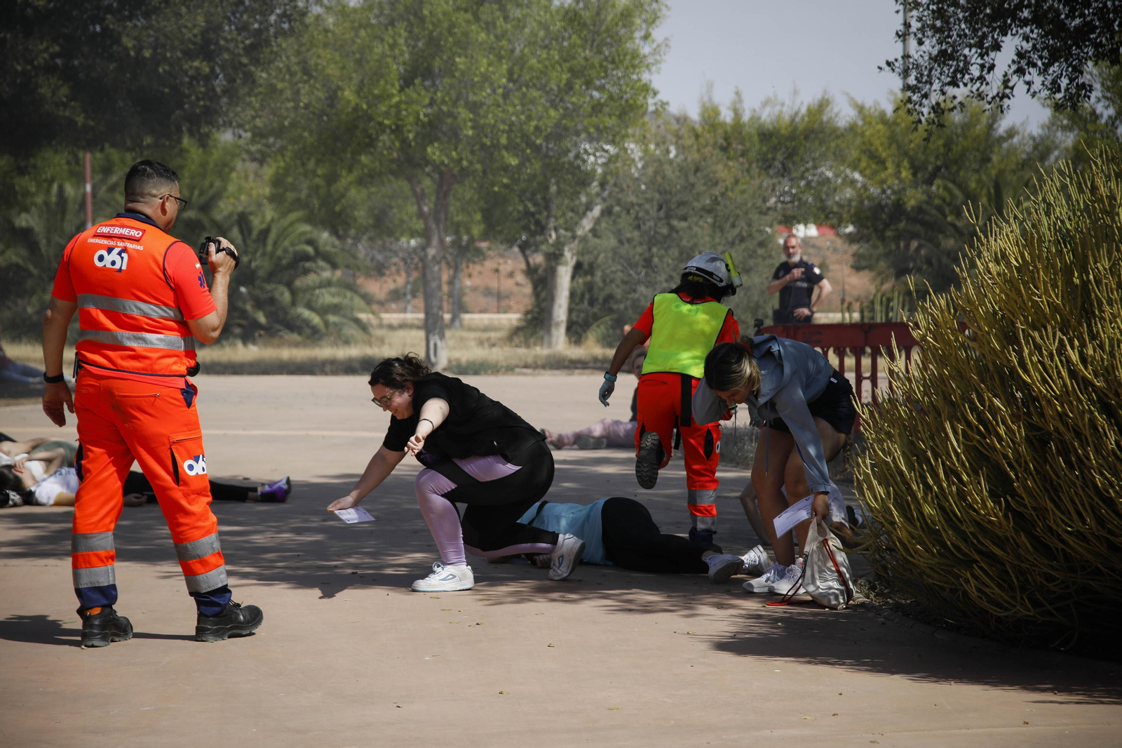 Las mejores imágenes del simulacro emergencias 061