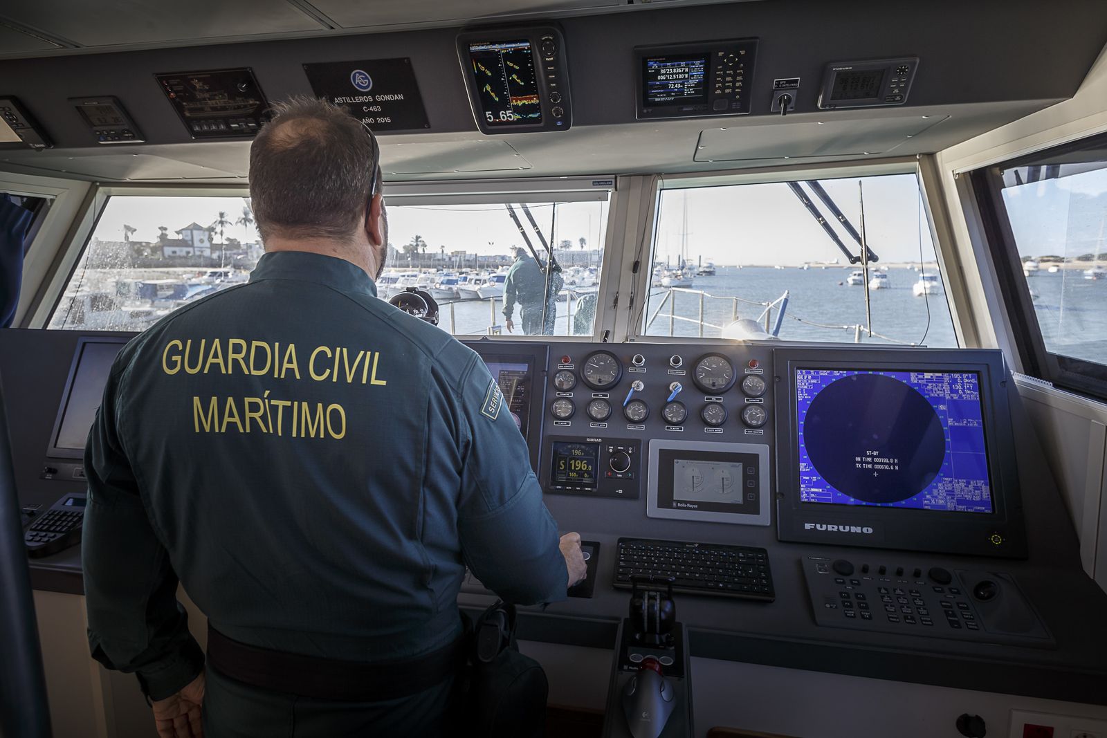 A bordo de la patrullera 'Río Agueda'