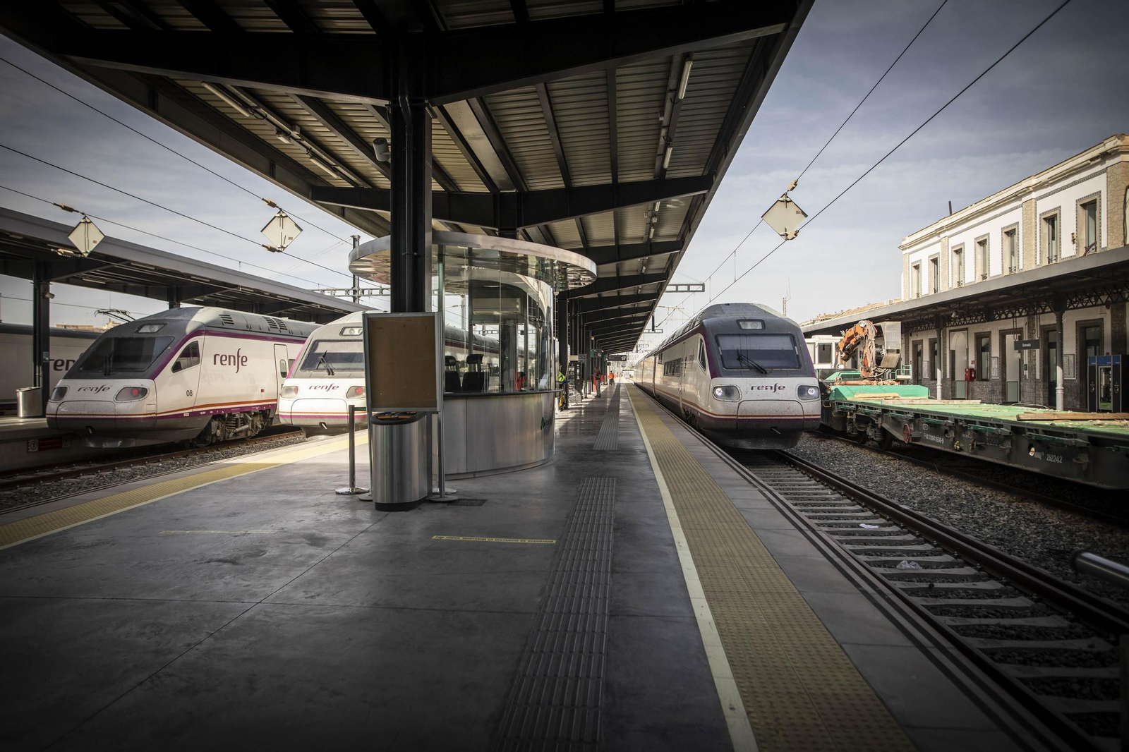 Estación de tren de Andaluces en Granada.