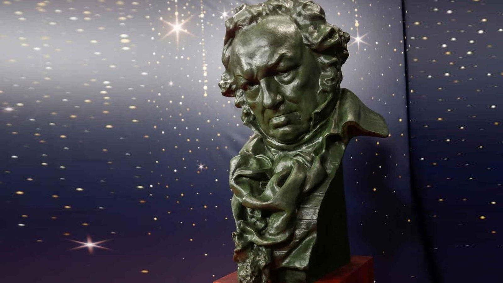 Estatuilla de los premios Goya.