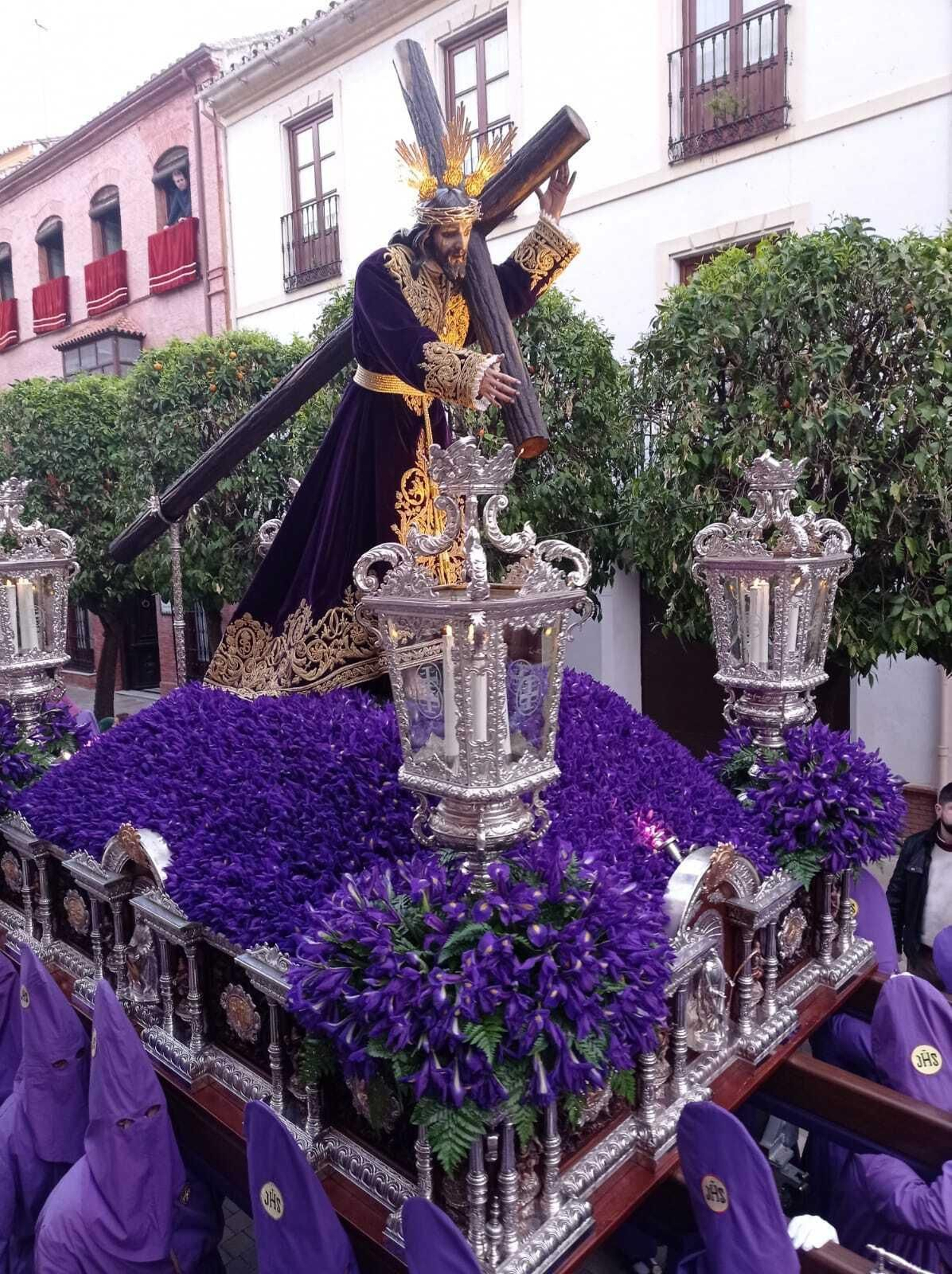 El Nazareno de Baena durante la procesión.