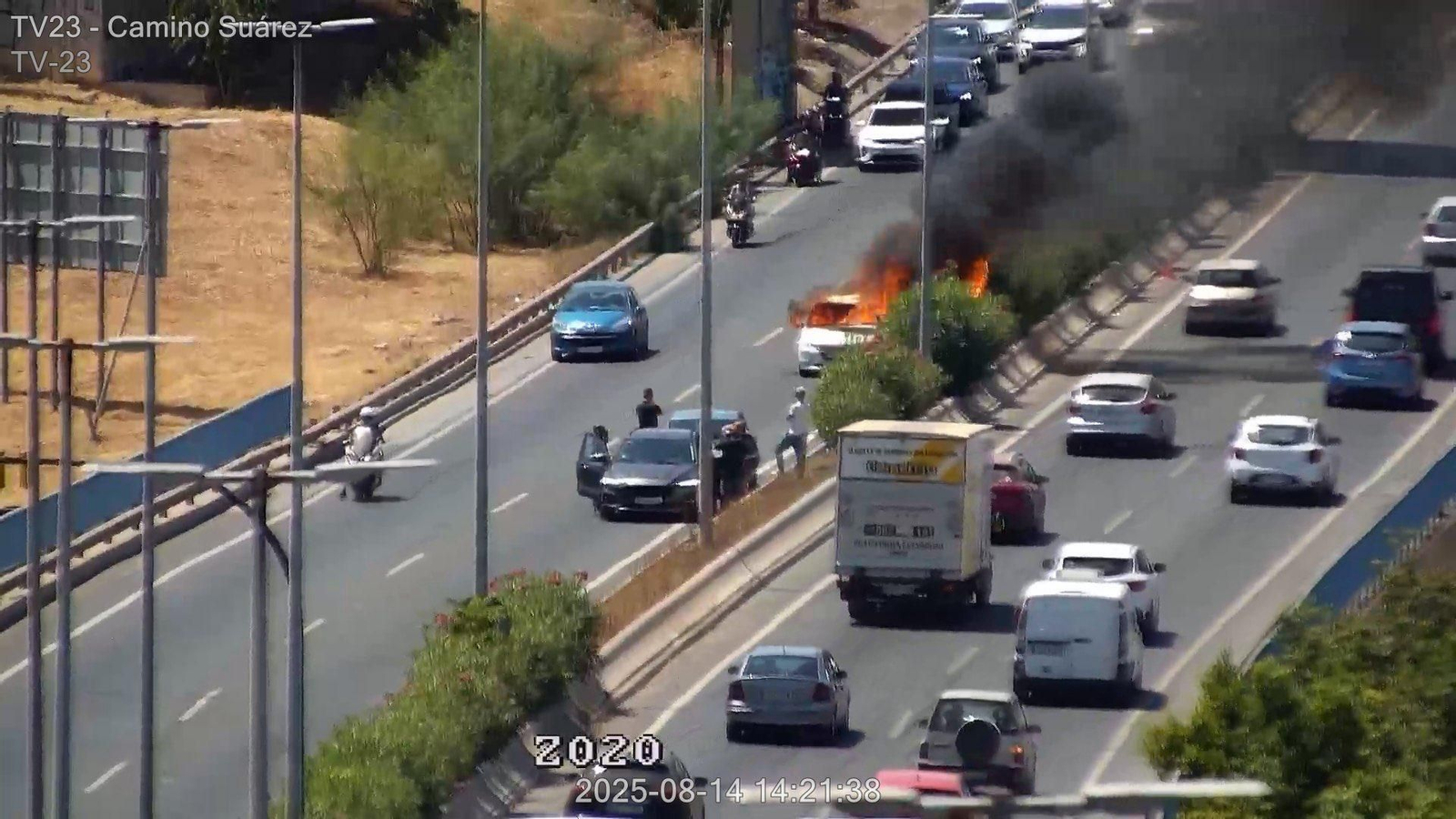 Una imagen del suceso en Valle Inclán.