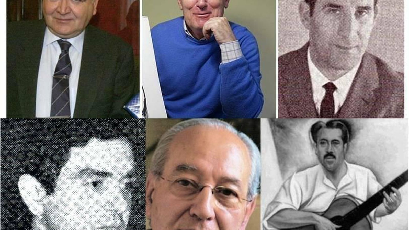 Los protagonistas del 82. Porto, Martínmorales, Candi, Castillo Higueras, César Valdeolmillos y Ángel Barrios.